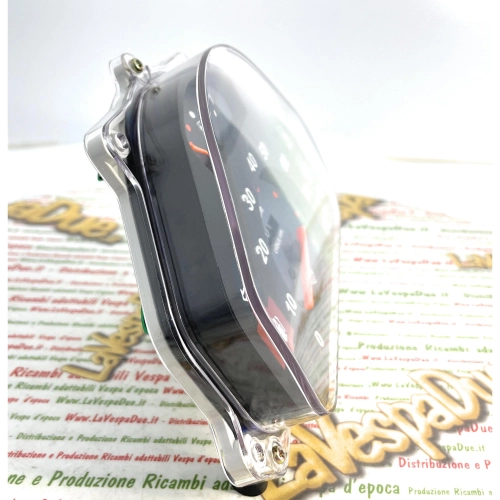 Compteur kilométrique 80 km/h pour Vespa HP 4 FL V FL2 50 90 125 SPEEDMATIC AUTOMATICA, chiffres blancs avec logo LVDUE, adaptateur ro 290475 269576 269567 265909