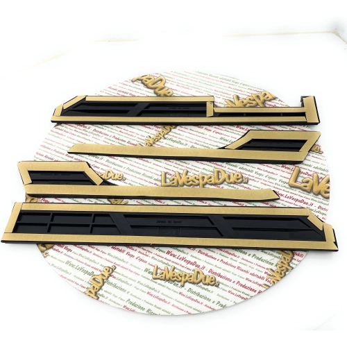 Ensemble de bandes adhésives en caoutchouc noir pour pare-chocs, garde-boue et capots VESPA 80 125 150 200 PX PE ARCOBALENO ELESTART MY, moulures de carrosserie