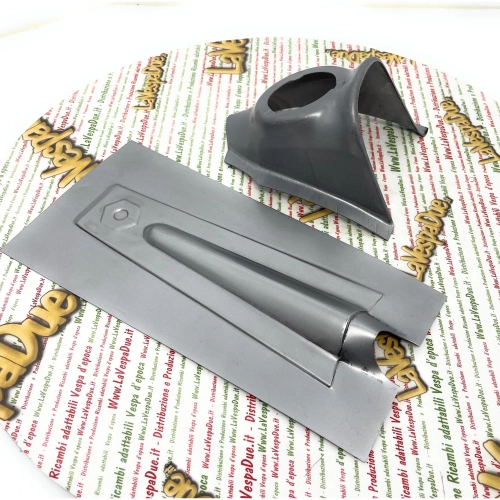 Rejilla frontal hexagonal con soporte para claxon de 3 orificios VESPA 50 90 125 SS NLR VMA1T PREMIUM Cubierta de dirección frontal de chapa metálica de calidad italiana