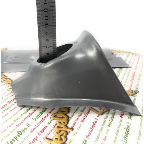 Rejilla frontal hexagonal con soporte para claxon de 3 orificios VESPA 50 90 125 SS NLR VMA1T PREMIUM Cubierta de dirección frontal de chapa metálica de calidad italiana