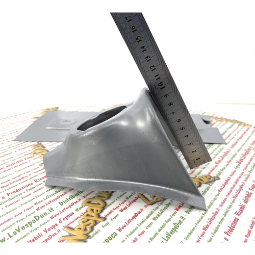 Rejilla frontal hexagonal con soporte para claxon de 3 orificios VESPA 50 90 125 SS NLR VMA1T PREMIUM Cubierta de dirección frontal de chapa metálica de calidad italiana