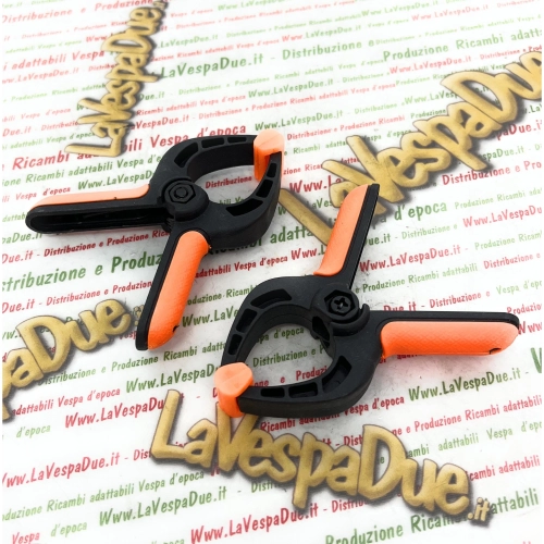 Ensemble de 2 pinces à ressort en nylon de 3 pouces, 8 cm, avec une ouverture maximale de 4 cm.
