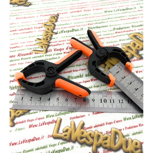 Ensemble de 2 pinces à ressort en nylon de 3 pouces, 8 cm, avec une ouverture maximale de 4 cm.
