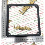 Cornice targa nera per VESPA LAMBRETTA APE MOTO GUZZI HARLEY 125 150 180 200 173 X 173 per targhe tipo vecchio con sigla provincia