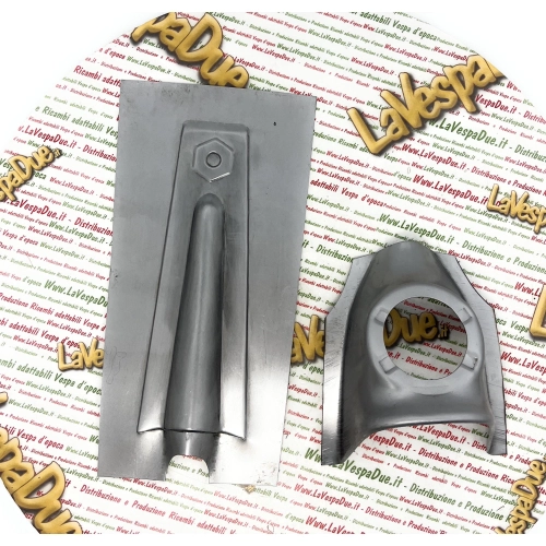 Grille de calandre hexagonale avec support de klaxon à 4 trous VESPA 50 90 125 SS NLR VMA1T PREMIUM, cache de direction avant de qualité italienne en tôle