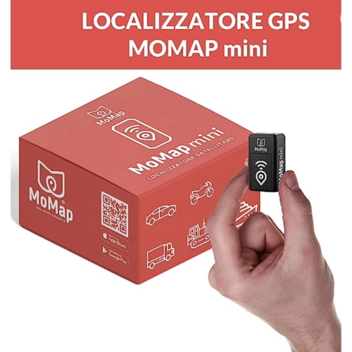 Localizador GPS magnético independiente MoMap Mini para Vespa, Ape, Lambretta, motocicleta, quad, barco, bolsa, portátil, antirrobo.