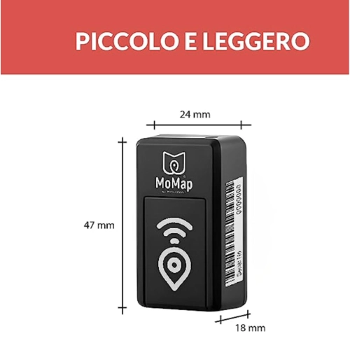 Localizador GPS magnético independiente MoMap Mini para Vespa, Ape, Lambretta, motocicleta, quad, barco, bolsa, portátil, antirrobo.