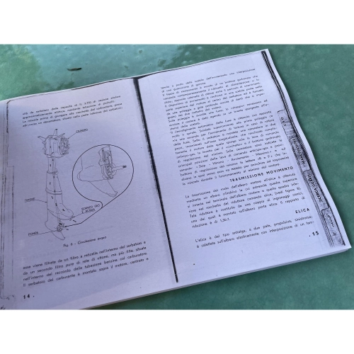Photocopies du manuel d'utilisation et d'entretien du moteur hors-bord marin PIAGGIO MOSCONE