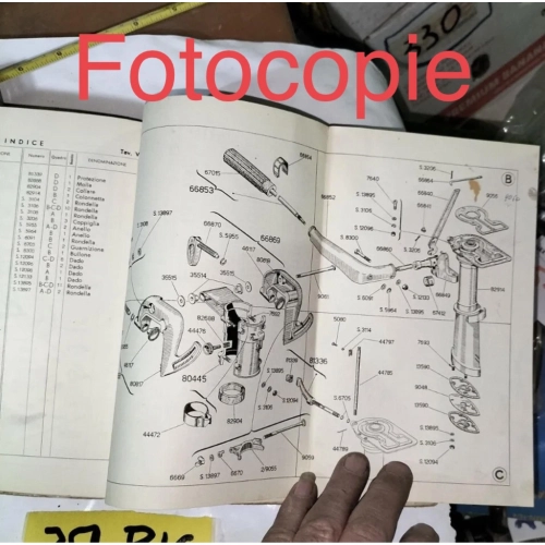 Photocopies du manuel d'utilisation et d'entretien du moteur hors-bord marin PIAGGIO MOSCONE