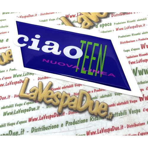 Harzbeschichtete Platte mit Klebebuchstaben CIAO TEEN NEW LINE für PIAGGIO CIAO 50 ro 247913 C7E2T C7V4T