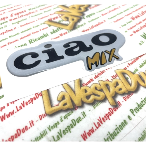 Resin-coated plate Adhesive lettering CIAO MIX for Piaggio CIAO 50 ro 274183
