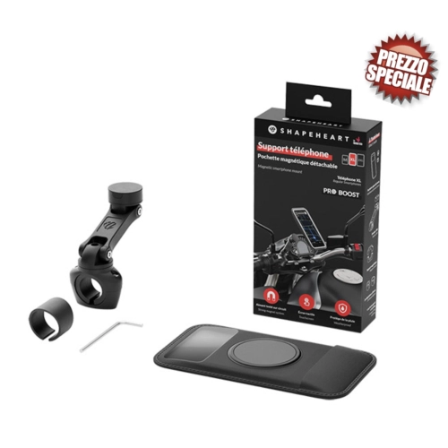 Soporte universal para teléfono móvil para manillares de 22 a 28 mm MOTO MOUNT PRO BOOST tamaño M FARO BASSO VN VM V1 V15 V30 V33 VL para APPLE IPHONE SAMSUNG HUAWEI ONE+