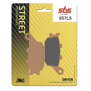 Pastillas de freno traseras SBS 657LS para Honda NSR CB RVF NR HORNET CBR TRANSALP AFRICA TWIN KAWASAKI SUZUKI YAMAHA