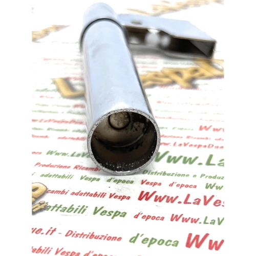 Tube de commande de changement de vitesse sur le guidon pour VESPA 98 V98T 125 V1T 1948 APE A1T à A11T, modèle chromé avec bord