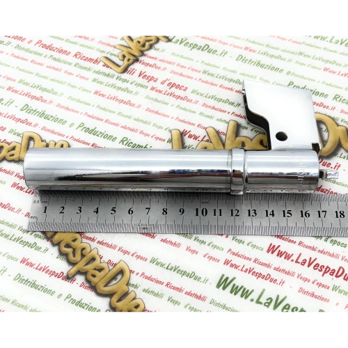 Tube de commande de changement de vitesse sur le guidon pour VESPA 98 V98T 125 V1T 1948 APE A1T à A11T, modèle chromé avec bord