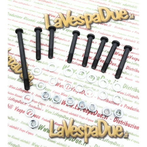 Kit de goujons M7, boulons et vis de carter pour VESPA 80 125 150 200 PX PE ARCOBALENO SPRINT RALLY GT GTR VNB VBB