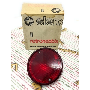 Feu antibrouillard arrière SIEM pour Vespa 125 (1949-1950), APE 125 (phare bas, levier de vitesses, side-car) et voitures anciennes Fiat Iveco.