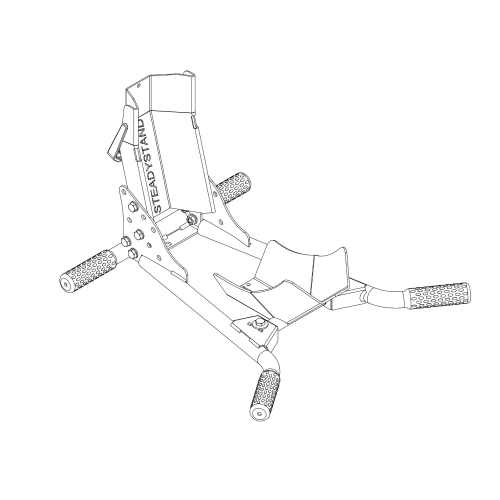 STEADYSTAND SCOOTER wheel chock for transporting VESPA PX SPRINT GS SS VBB VNB LAMBRETTA for tyres with a diameter of 10 to 13 inches and a width of 80 to 120 mm, trailer, ramp, camper, garage, van