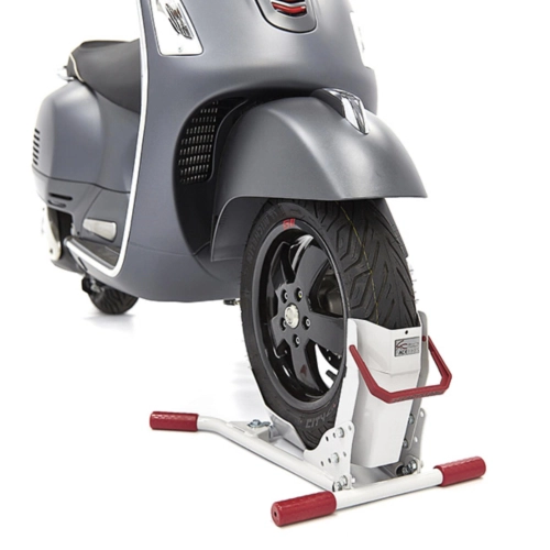 STEADYSTAND SCOOTER wheel chock for transporting VESPA PX SPRINT GS SS VBB VNB LAMBRETTA for tyres with a diameter of 10 to 13 inches and a width of 80 to 120 mm, trailer, ramp, camper, garage, van