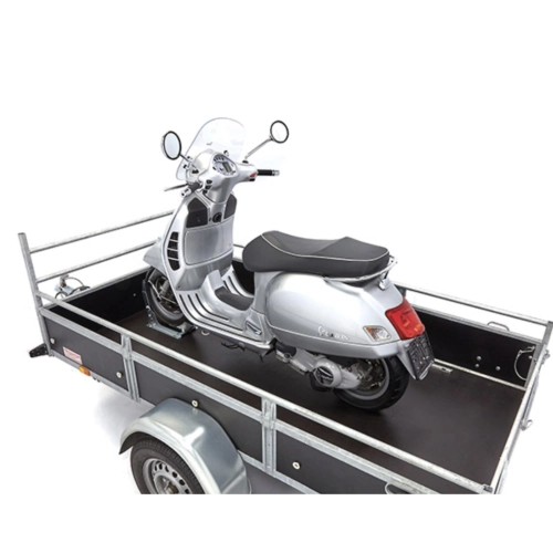 STEADYSTAND FIXED SCOOTER wheel chock for transporting VESPA PX SPRINT GS SS VBB VNB LAMBRETTA motorcycles for tyres with a diameter of 10 to 13 inches and a width of 80 to 120 mm, trailer, ramp, camper, garage, van