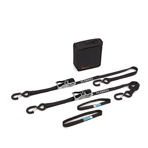 Ratchet strap kit - HEAVY DUTY for securing transport VESPA PX SPRINT GS SS VBB VNB LAMBRETTA motorcycle trailer ramp camper garage van