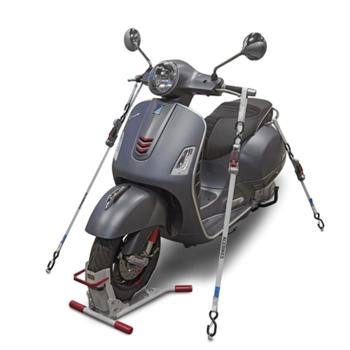 Ratschengurt-Set RATCHET KIT SCOOTER zur Sicherung des Transports VESPA PX SPRINT GS SS VBB VNB LAMBRETTA Motorradanhänger Rampe Wohnmobil Garage Van