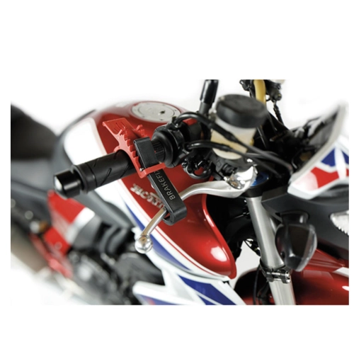BRAKEFIX Bremshebelverriegelung für den Transport von VESPA PX SPRINT GS SS VBB VNB LAMBRETTA Motorrädern auf Anhängern, Rampen, Wohnmobilen, Garagen und Transportern