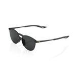 Occhiali da sole 100% LEGERE ROUND POLISHED BALCK lenti fumè super leggera e confortevole VESPA APE LAMBRETTA MOTO idrofobiche e oleorepellenti