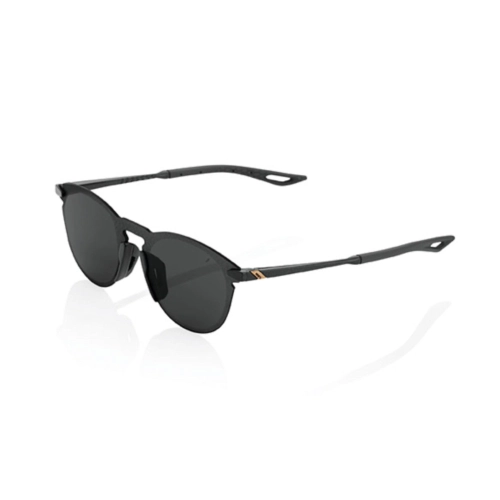 100% LEGERE ROUND POLISHED BLACK Sonnenbrille, superleichte und komfortable Rauchgläser, VESPA APE LAMBRETTA MOTO, wasser- und ölabweisend