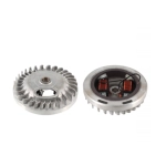 Rotore volano con 2 bobine per motore PIAGGIO 50 CIAO BRAVO SI accensione a puntine r.o. 1218225 1874045 1665425