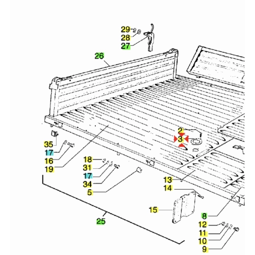Inspektionsabdeckung für Stoßdämpfer hinten für APE TM P602 CAR P2 P3 TM P703 P703V FL2 CALESSINO P703 DIESEL TM CLASSIC ro 212558