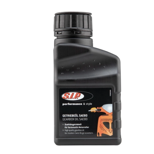 Aceite para motor y caja de cambios SIP Formula SAE 80 en botella de 250 ml. Para VESPA Lambretta 50 90 125 150 160 180 200 y vehículos y motocicletas clásicas desde 1946 en adelante. Monogrado.