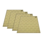 Kit de 4 hojas de papel de materia prima de 480 x 480 x 0,2 + 0,3 + 0,4 + 0,5 mm de espesor para juntas de motor de motocicletas VESPA APE LAMBRETTA y coches clásicos.