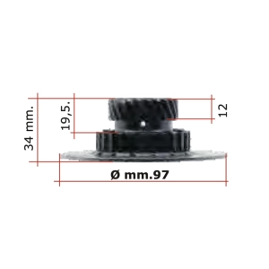 Embrayage moteur Gear Z 26 Z 22 pour VESPA 125 150 SPRINT SUPER SPRINT VELOCE GT GTR de 1965 à 1973 - SUPER 1974 ro 1501035