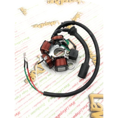 Originaler Spulenträger-Stator für VESPA PK 50 125 XL RUSH FL N HP V5X3T VMX6T V5X4T VMX7T V5X5T V5N1T von 1982 bis 1990 APE 50 TM P ro 199495 497654