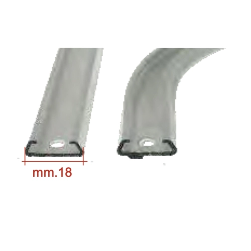 Juego completo de listones para estribos en aluminio blando para VESPA PX PE T5 125 150 200 hasta 1983 con tapas frontales ciegas y traseras perforadas ro 154670