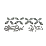Kit de rivets et embouts pour marchepieds de VESPA 125 VNA1T VNA2T (1958-1959) et VNB1T VNB2T (1959-1961) pour marchepieds de 14 mm