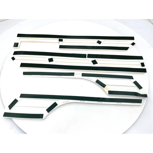 Juego de tiras adhesivas de goma blanca para parachoques de VESPA 80 125 150 200 PX PE ARCOBALENO ELESTART MY, protectores de parachoques, guardabarros y capós, molduras de carrocería, stock de almacén UTAH