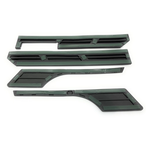 Ensemble de bandes adhésives en caoutchouc noir pour pare-chocs, garde-boue et capots de VESPA 80, 125, 150, 200 PX, PE, ARCOBALENO, ELESTART MY. Moulures de carrosserie disponibles en stock dans l'Utah.