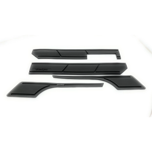 Ensemble de bandes adhésives en caoutchouc noir pour pare-chocs, garde-boue et capots de VESPA 80, 125, 150, 200 PX, PE, ARCOBALENO, ELESTART MY. Moulures de carrosserie disponibles en stock dans l'Utah.