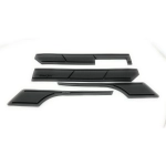 Juego de tiras adhesivas de goma negras para parachoques de VESPA 80 125 150 200 PX PE ARCOBALENO ELESTART MY, protectores de parachoques, guardabarros y capós, molduras de carrocería, stock de almacén UTAH