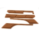 Set of brown rubber bumper strips adhesive VESPA 80 125 150 200 PX PE ARCOBALENO ELESTART MY bumper protectors mudguards and bonnets mouldings body guards warehouse stock UTAH