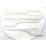 Juego de tiras adhesivas de goma blanca para parachoques de VESPA 80 125 150 200 PX PE ARCOBALENO ELESTART MY, protectores de parachoques, guardabarros y capós, molduras de carrocería, stock de almacén UTAH