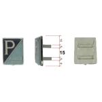 Frontschild aus emailliertem Metall PIAGGIO GENOVA VESPA 125 V30 V31 V32 V33 VM1 VM2 VN1 VN2 von 1951 bis 1954