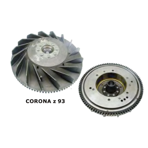 Flywheel rotor with electric starter VESPA 80 125 150 PX PE ARCOBALENO 6-pin disc brake ro 1794993 with 93-tooth Z crown
