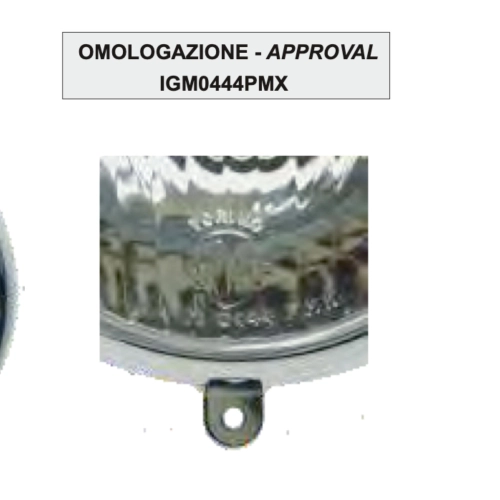 Faro SIEM de Ø 105 mm para VESPA 125 VM1T VM2T, completo con marco anular y portalámparas. También apto para VESPA 125 VN1T VN2T. Referencia: 0218087.