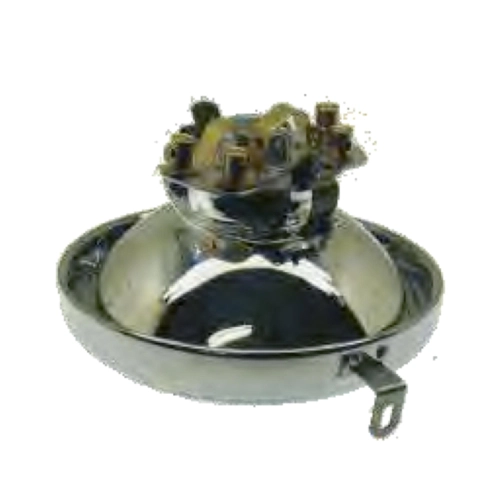 SIEM headlight optical group Ø 105 mm for VESPA 125 VN1T VN2T complete with frame and lamp holder from 1955 to 1956 ro 026008