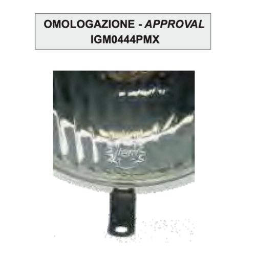 SIEM headlight optical group Ø 105 mm for VESPA 125 VN1T VN2T complete with frame and lamp holder from 1955 to 1956 ro 026008