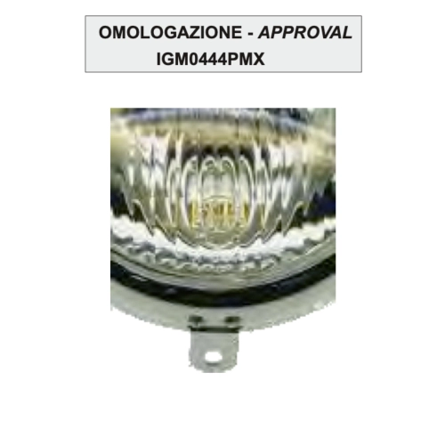 Grupo óptico de faro SIEM Ø 105 mm para VESPA 125 VNA1T VNA2T VNB1T VNB2T completo con portalámparas y marco de anillo con manillar desmontable ro 087310
