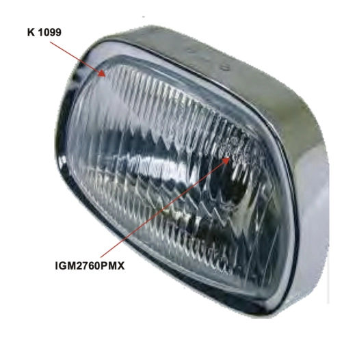 Phare SIEM complet pour VESPA 125 GT 150 GL 150 SPRINT 180 SS ro 070459 151198, avec cadre et support de lampe.